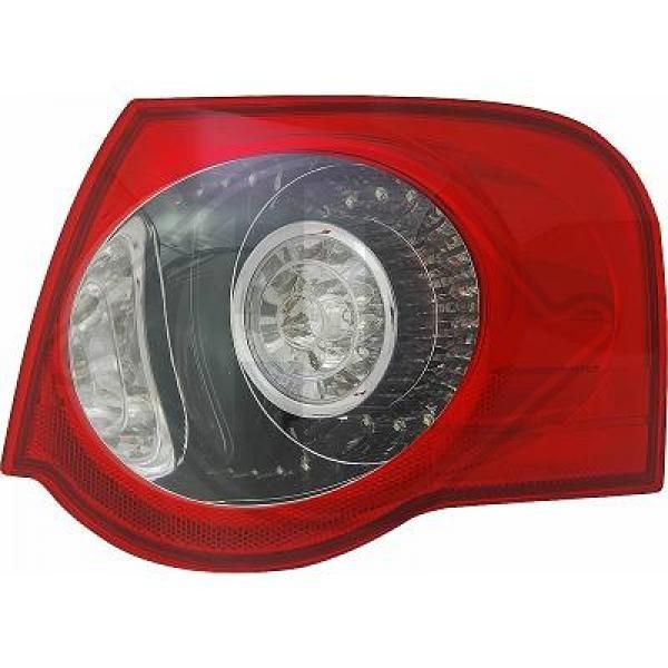 DIEDERICHS 2247690 Rear light Right, Outer section, LED