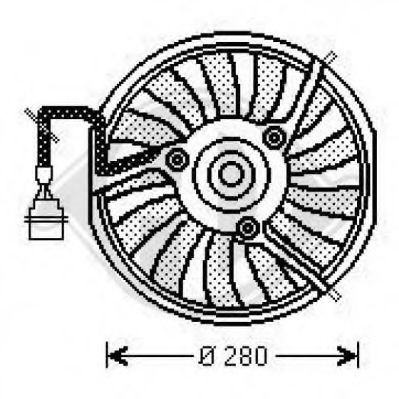 Great value for money - DIEDERICHS Fan, radiator 1025101