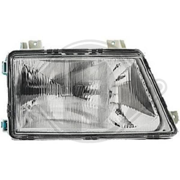 DIEDERICHS 1661980 Headlight Right, H1/H1, without front fog light