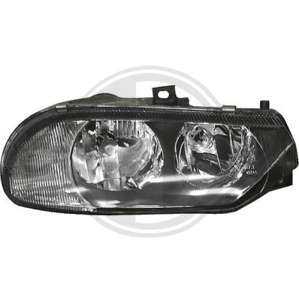 3050084 DIEDERICHS Headlight ALFA ROMEO Right, H7, H7/H1, H1, for right-hand traffic, without electric motor