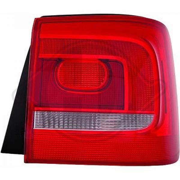DIEDERICHS 2296091 Rear light Left, P21W, PY21W, without bulb holder