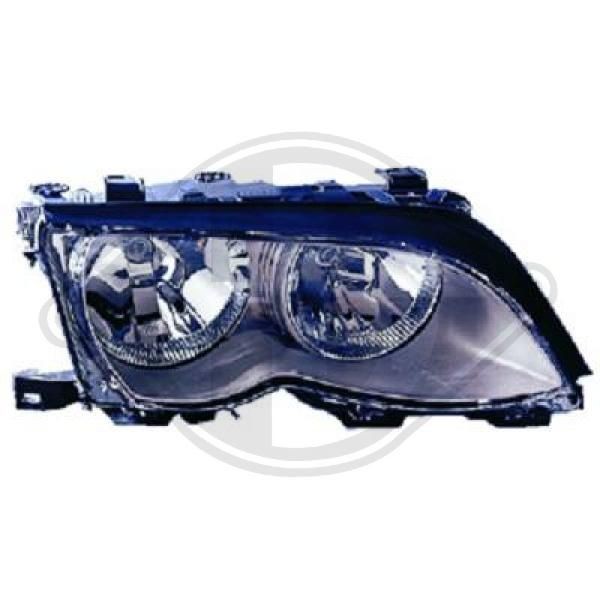 DIEDERICHS 1215086 Headlight Right, H7/H7, with motor for headlamp levelling