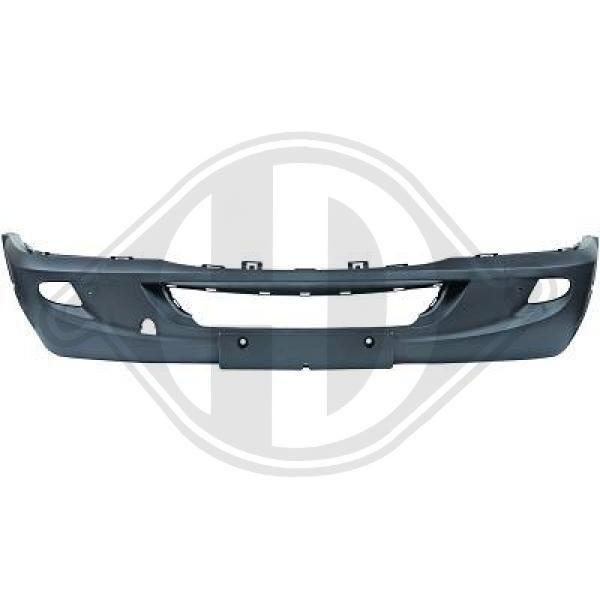 DIEDERICHS Priority Parts 1663051 Bumper Front, for vehicles without parking distance control, black