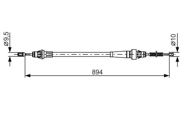 BOSCH 1 987 482 365 Hand brake cable JEEP experience and price