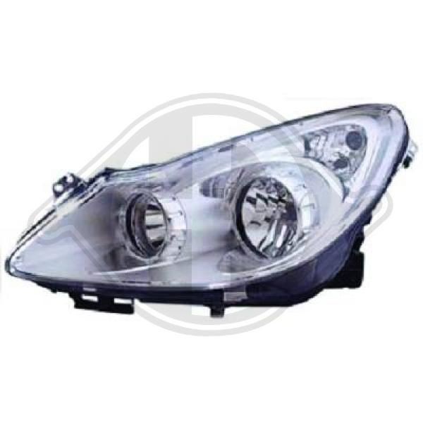 DIEDERICHS Priority Parts Right, PY21W, W5W, H1, H7, Halogen, transparent, with indicator, with outline marker light, with high beam, with low beam, for right-hand traffic, with bulb, with motor for headlamp levelling Left-hand/Right-hand Traffic: for right-hand traffic, Vehicle Equipment: for vehicles with headlight levelling (electric) Front lights 1814080 buy
