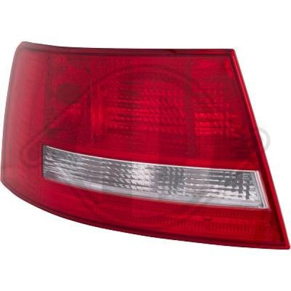 1026091 DIEDERICHS Tail lights AUDI Left, PY21W, without bulb holder