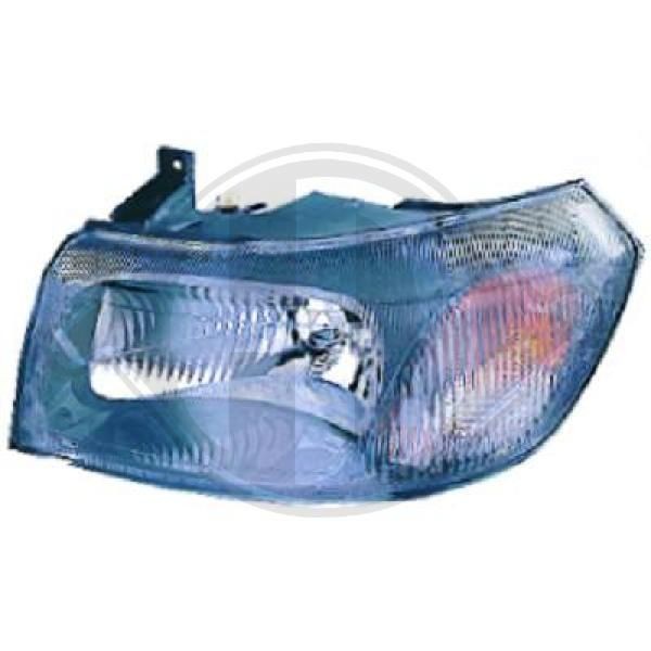 DIEDERICHS Left, H4, P21W, W5W, black Vehicle Equipment: for vehicles with headlight levelling Front lights 1454081 buy