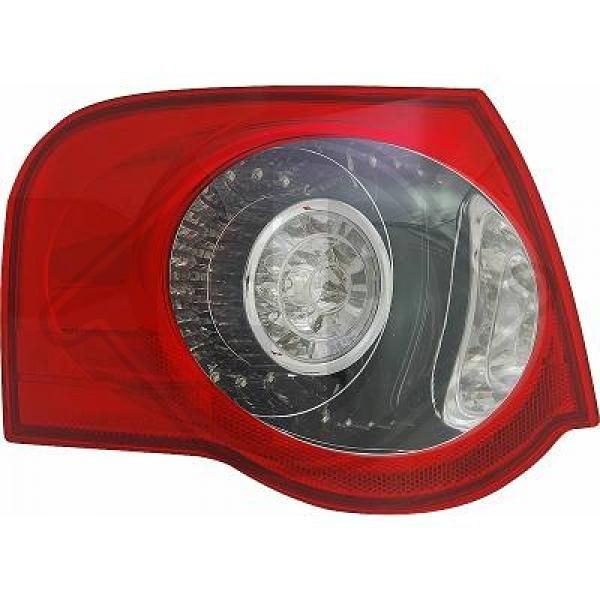DIEDERICHS 2247691 Rear light Left, Outer section, LED