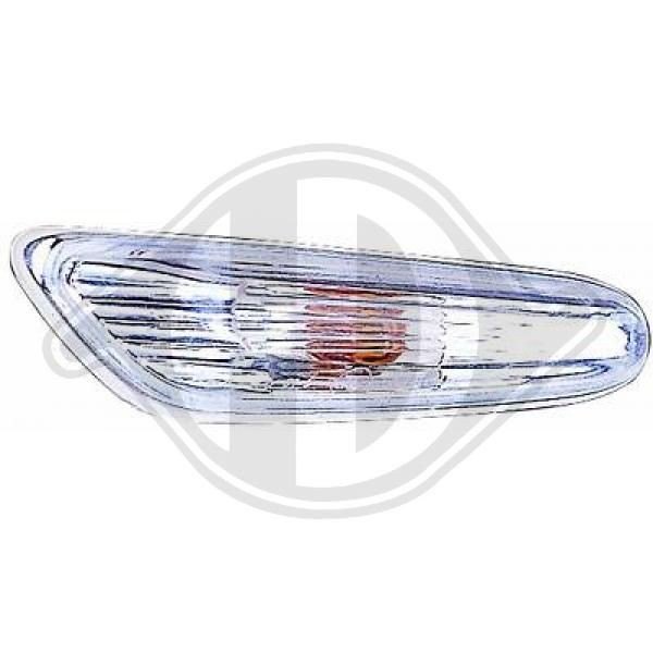 1224076 DIEDERICHS Side indicators BMW transparent, Right Front, WY5W