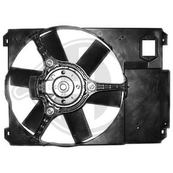 8348303 DIEDERICHS Cooling fan PEUGEOT for vehicles with air conditioning