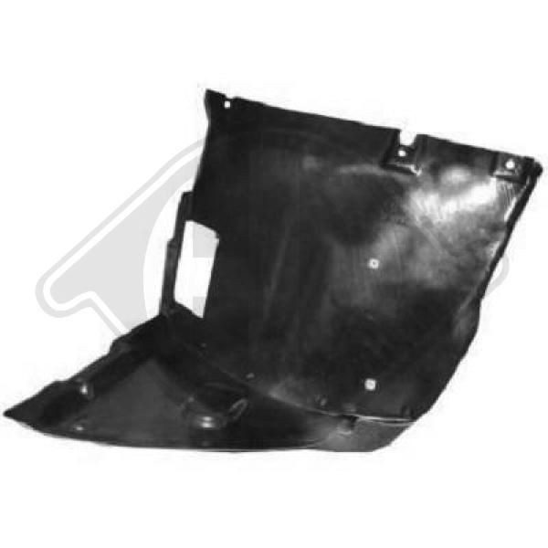 DIEDERICHS 1214108 Panelling, mudguard Right Front, Front Section