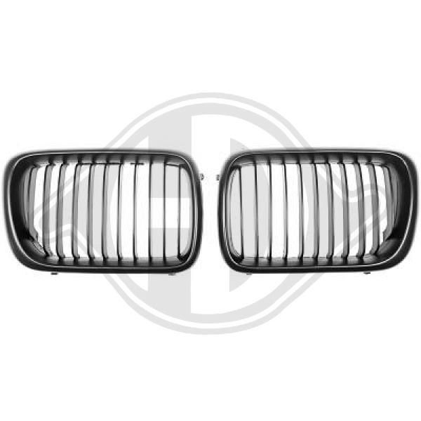 DIEDERICHS 1213640 Grille assembly Black BMW in original quality
