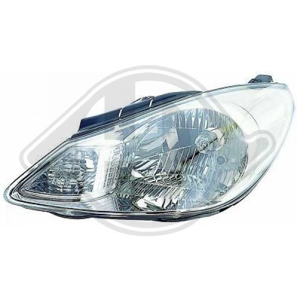 DIEDERICHS 6852080 Headlight Right, H4, with motor for headlamp levelling