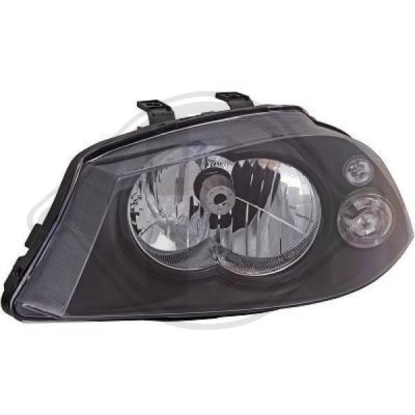 DIEDERICHS 7425981 Headlight Left, H4, for right-hand traffic, without electric motor