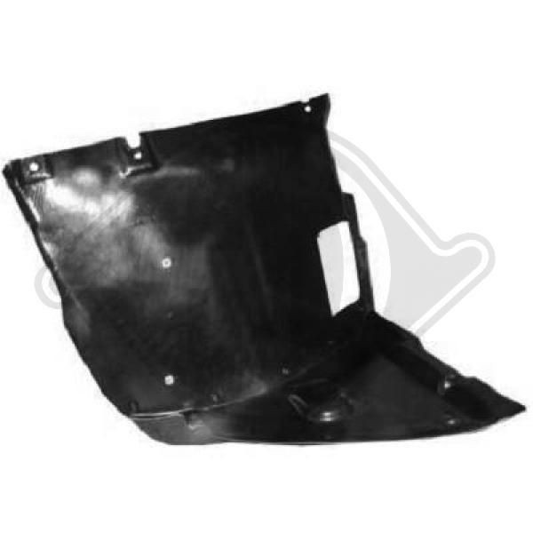 Panelling, mudguard DIEDERICHS 1214109 - BMW 3 Saloon (E46) Body spare parts order