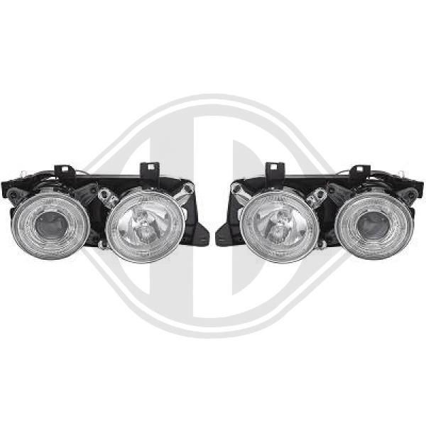 original BMW E34 Headlights Xenon and LED DIEDERICHS 1222280
