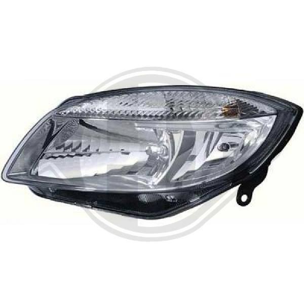 DIEDERICHS 7801981 Headlight Left, H4, with motor for headlamp levelling