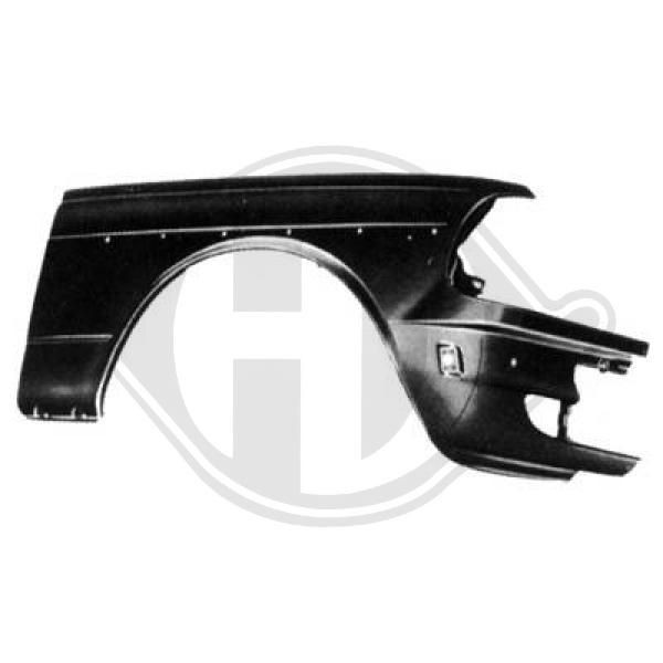DIEDERICHS 1611006 Wing fender Right Front