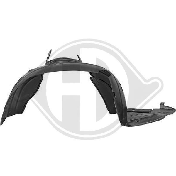 DIEDERICHS Wheel arch cover rear and front Citroën C4 mk2 new 4000008