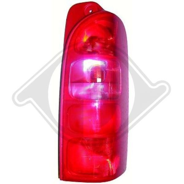 DIEDERICHS 1885091 Rear light Left, P21/5W, PY21W, without bulb holder
