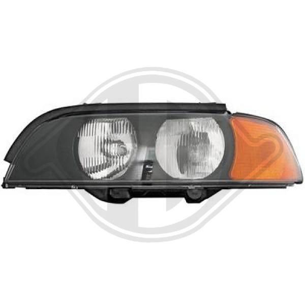 DIEDERICHS 1223981 Headlight H7, H7/HB3, HB3, Orange, with motor for headlamp levelling