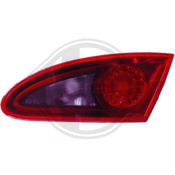 DIEDERICHS Priority Parts 7432292 Rear light Right, Inner Section, W5W, P21W, without bulbs, without bulb holder