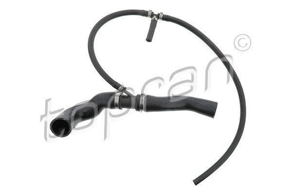 TOPRAN 113 467 Radiator Hose Upper, Rubber with fabric lining