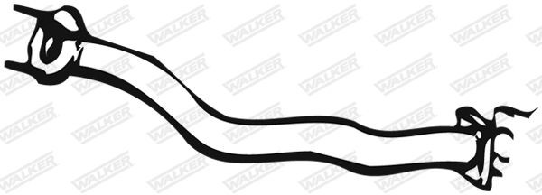 12221 WALKER Exhaust pipes SAAB Length: 900mm, without mounting parts