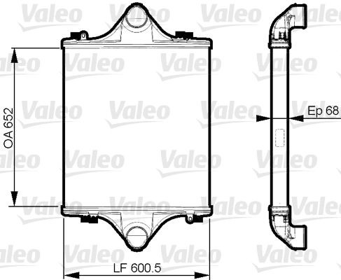 VALEO 818881 Ladeluftkühler für MAN E 2000 LKW in Original Qualität