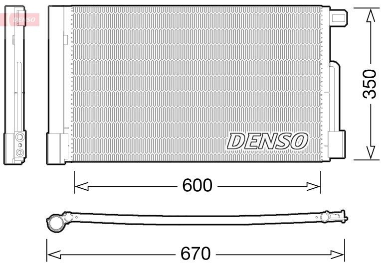 DENSO DCN01004 Air conditioning condenser 1850119