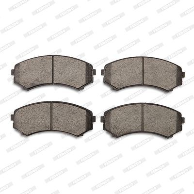 FDB4410 Set of brake pads FDB4410 FERODO incl. wear warning contact, with accessories