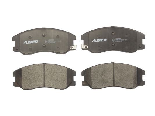 ABE C10020ABE Brake pad set Front Axle, with acoustic wear warning