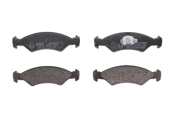 ABE Front Axle, not prepared for wear indicator Height: 42mm, Width: 141,2mm, Thickness: 18mm Brake pads C1G005ABE buy