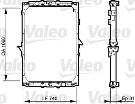 VALEO 733531 Kühler, Motorkühlung für DAF XF 95 LKW in Original Qualität