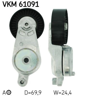 SKF VKM61091 Tensioner pulley 16620-0V020