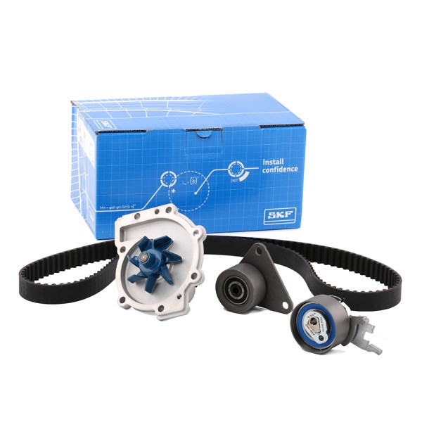 SKF Pompe à Eau + Kit De Distribution FORD,VOLVO VKMC 06038 1371753,1388504,6G9N8591AA Pompe à eau + kit de courroie de distribution 6M5G6M250AA