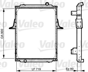 VALEO 733533 Kühler, Motorkühlung für RENAULT TRUCKS Kerax LKW in Original Qualität