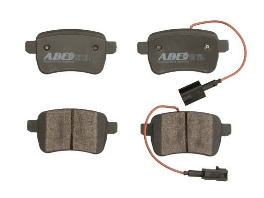 ABE C2D011ABE Brake pad set Rear Axle, with acoustic wear warning