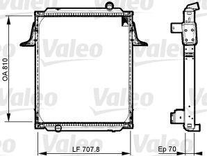 VALEO 733538 Kühler, Motorkühlung für RENAULT TRUCKS Kerax LKW in Original Qualität