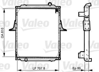 VALEO 733534 Kühler, Motorkühlung für RENAULT TRUCKS Premium LKW in Original Qualität