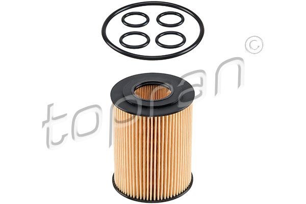 TOPRAN 207 728 Oil filter with gaskets/seals, Filter Insert