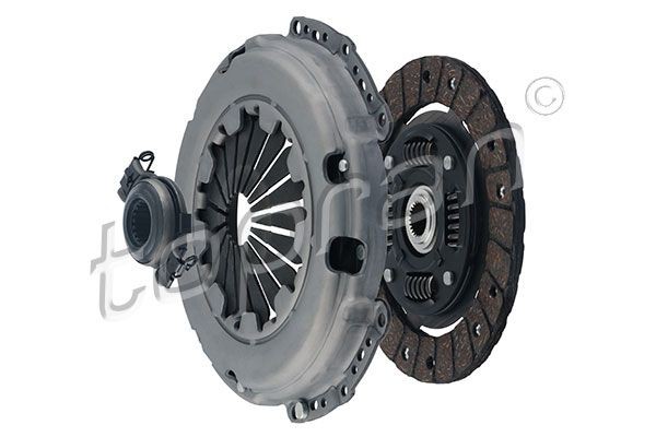 TOPRAN 109 206 Clutch kit with clutch release bearing, 190mm