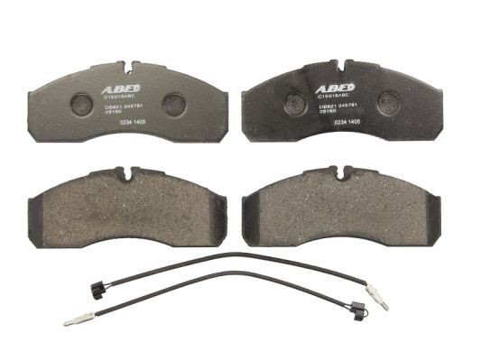 ABE C1E018ABE Brake pad set Front Axle, with acoustic wear warning