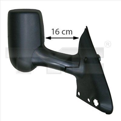 TYC Right, for electric mirror adjustment, Convex, Heatable, Long mirror arm Side mirror 310-0181 buy