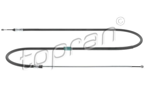 TOPRAN 501 720 Hand brake cable Right Rear