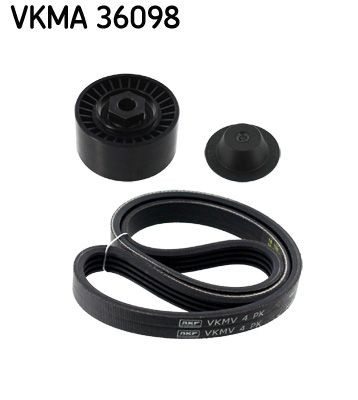 Original VKMA 36098 SKF Serpentine belt kit RENAULT