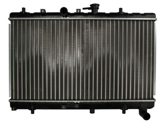 THERMOTEC D70311TT Engine radiator for vehicles with/without air conditioning, 645 x 350 x 23 mm, Manual Transmission, Mechanically jointed cooling fins