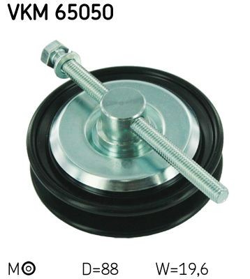 SKF VKM 65050 Tensioner pulley, v-belt VW T-CROSS in original quality