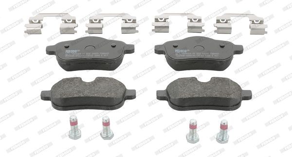 24559 FERODO PREMIER ECO FRICTION prepared for wear indicator, with accessories Height 1: 45,5mm, Height: 52,5mm, Width: 106,1mm, Thickness: 17,7mm Brake pads FDB4401 buy