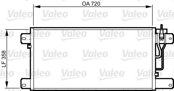 VALEO 818988 Klimakondensator für SCANIA P,G,R,T - series LKW in Original Qualität